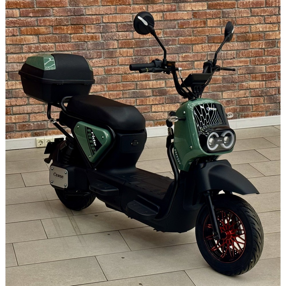 Електроскутер Corso Ride 1000W 72V, до 50 км, LED дисплей, 2 місця