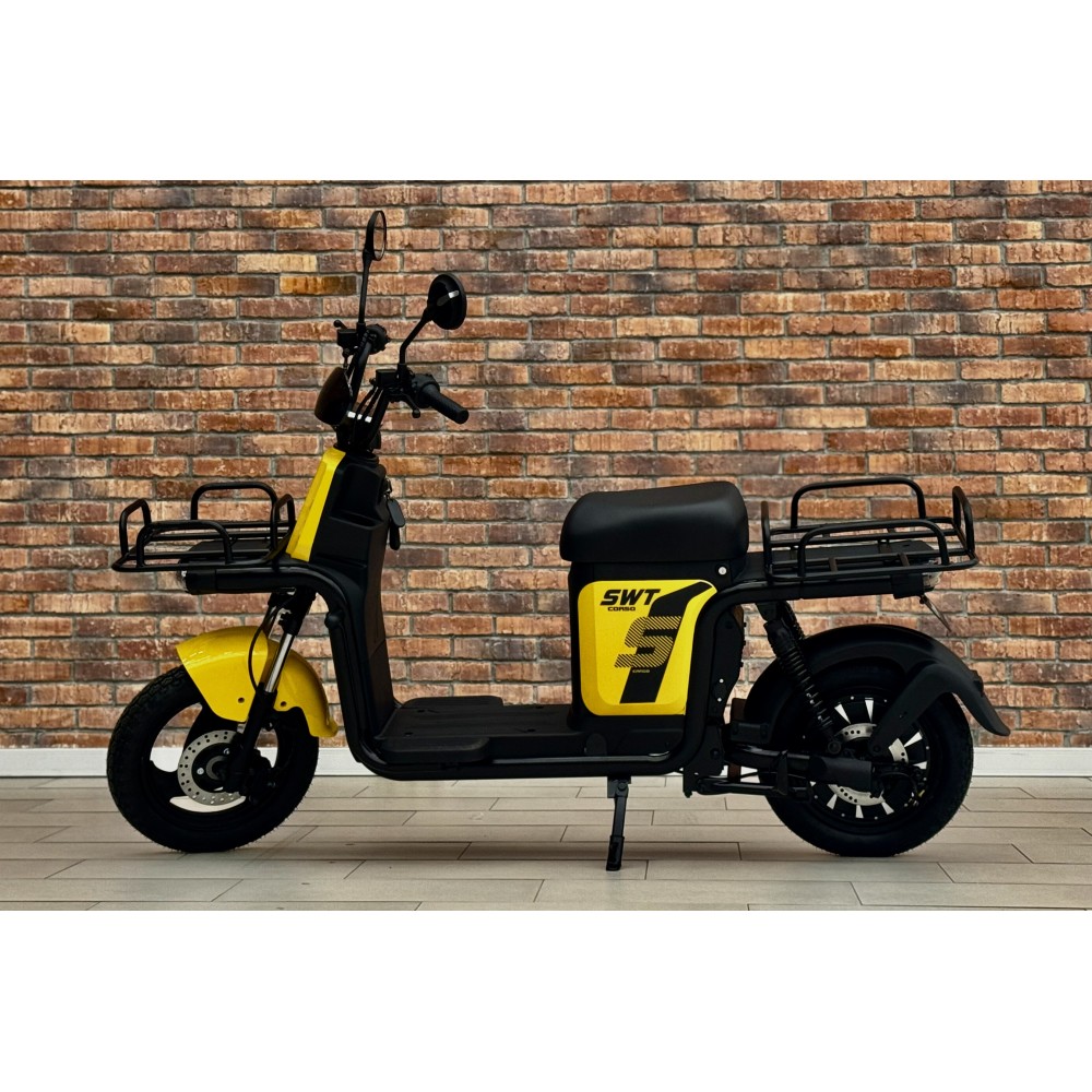 Електроскутер Corso SWT-5 1000W: LED дисплей, гідравлічні гальма, кошик