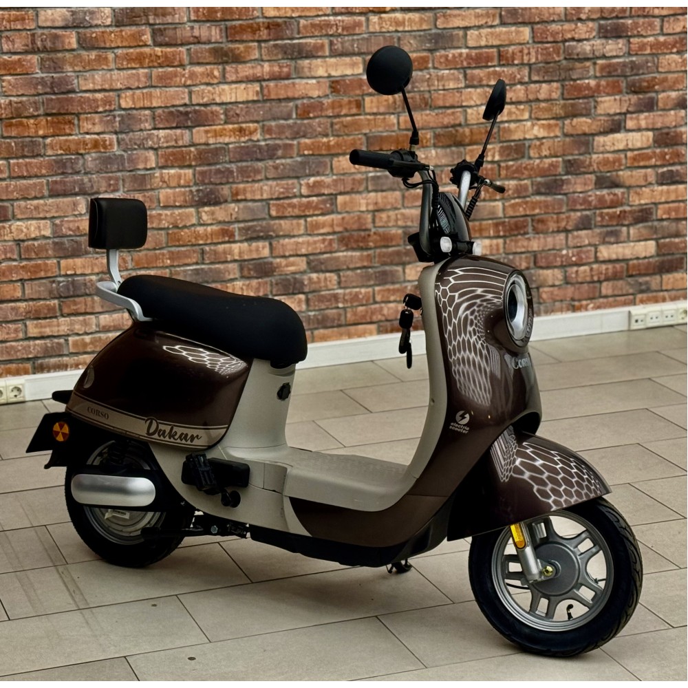 Електричний мопед Corso Dakar D-411800: 500W двигун, 60V/20Ah аккумулятор
