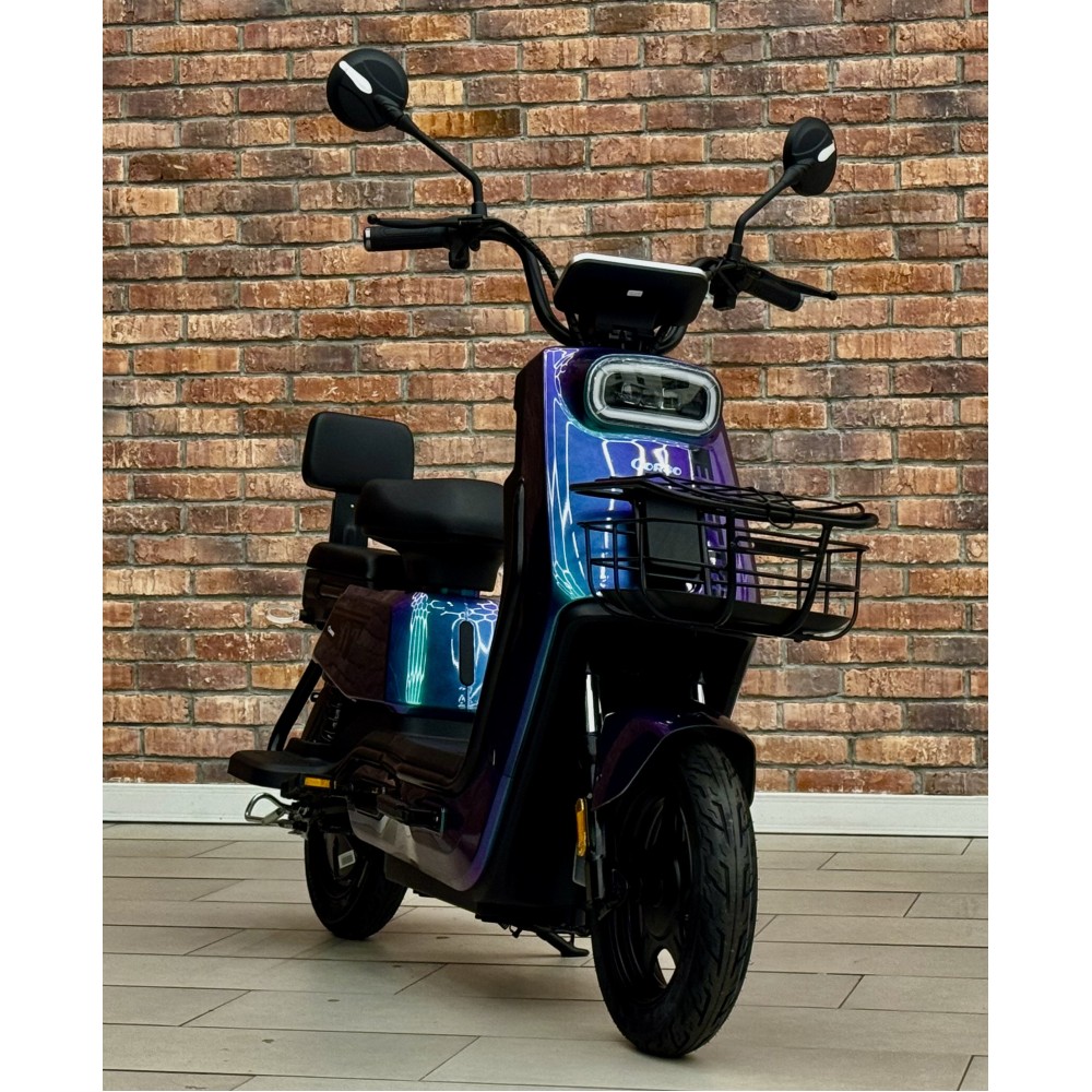 Електроскутер Corso Exellent 10" EX-60412 650W 72V 20Ah з Педалями, Кошиком та Сигналізацією