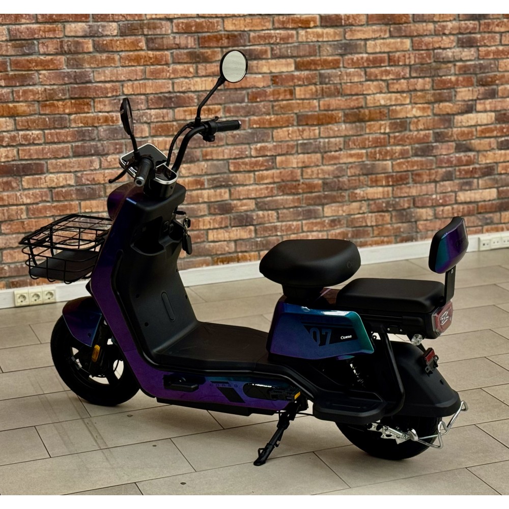 Електроскутер Corso Exellent 10" EX-60412 650W 72V 20Ah з Педалями, Кошиком та Сигналізацією