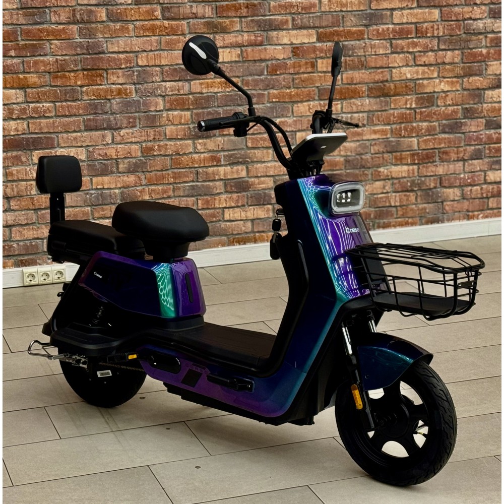 Електроскутер Corso Exellent 10" EX-60412 650W 72V 20Ah з Педалями, Кошиком та Сигналізацією