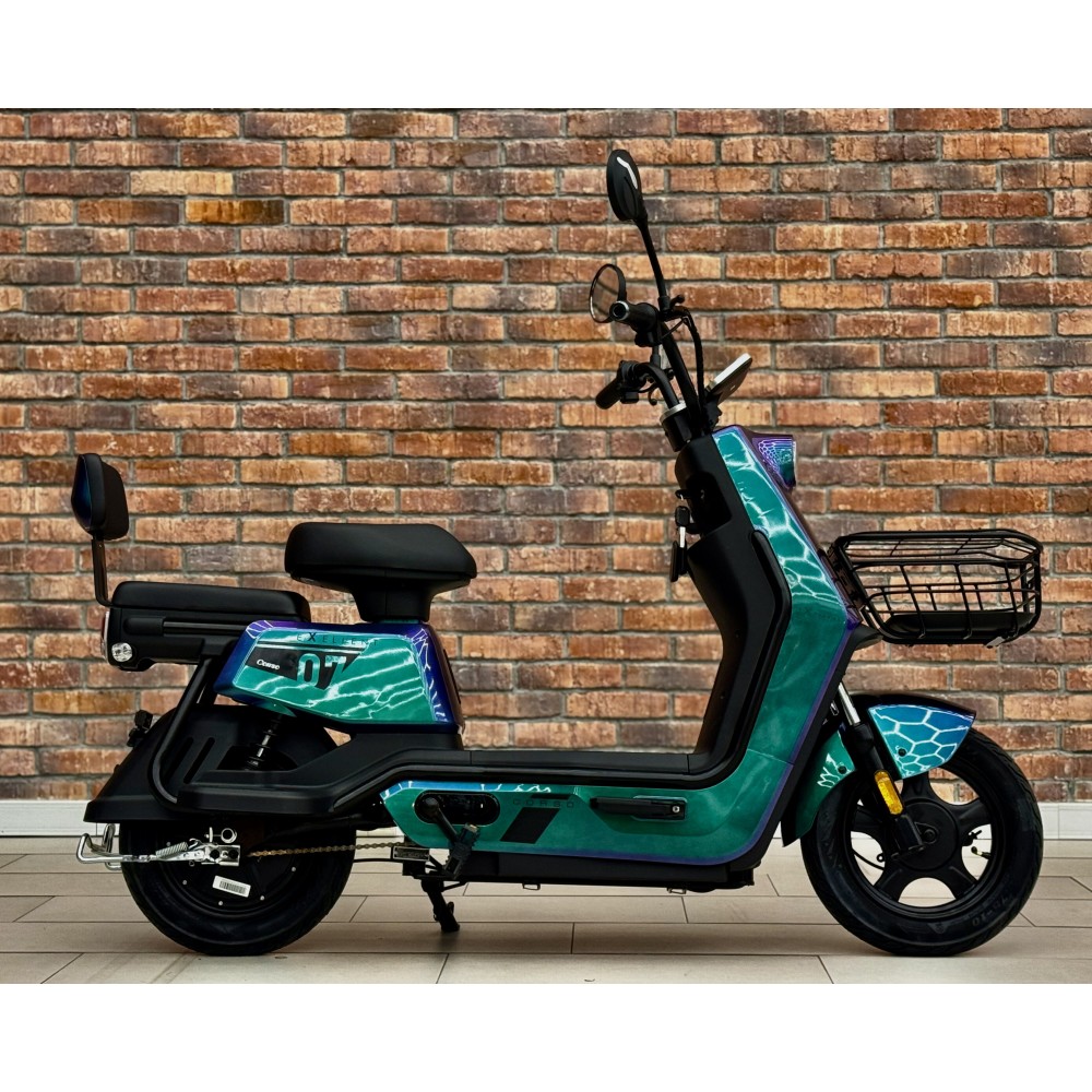 Електроскутер Corso Exellent 10" EX-60412 650W 72V 20Ah з Педалями, Кошиком та Сигналізацією