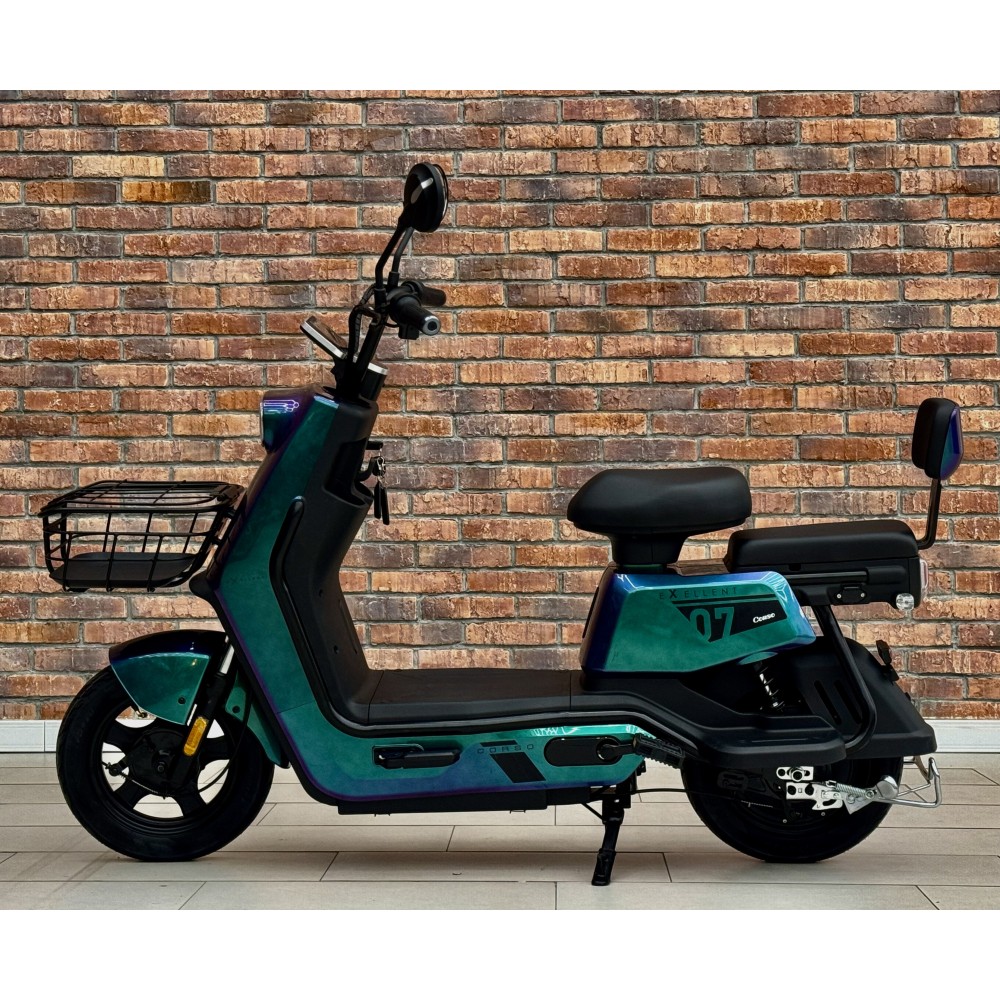 Електроскутер Corso Exellent 10" EX-60412 650W 72V 20Ah з Педалями, Кошиком та Сигналізацією