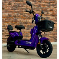 Електричний мопед Corso T-Rok32 TR-036790 500W 48V/20Ah, з педалями, кошиком і сигналізацією