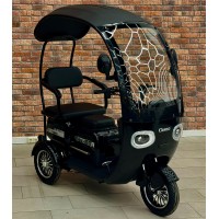 Електротрицикл Corso Terra TR-306520 800W 72V 20Ah з дахом, лобовим склом і дощовиком, 3 місця