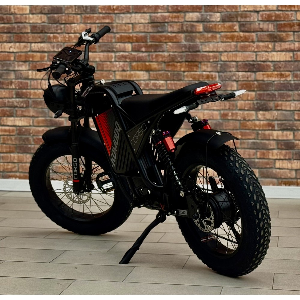 Електрофетбайк Corso Komodo KM-77790 1000W 48V/18Ah 20" LCD дисплей, Shimano 7 швидкостей