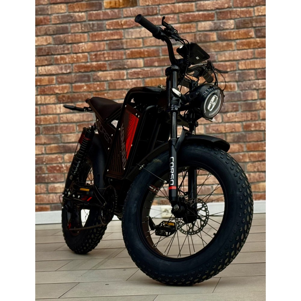 Електрофетбайк Corso Komodo KM-77790 1000W 48V/18Ah 20" LCD дисплей, Shimano 7 швидкостей
