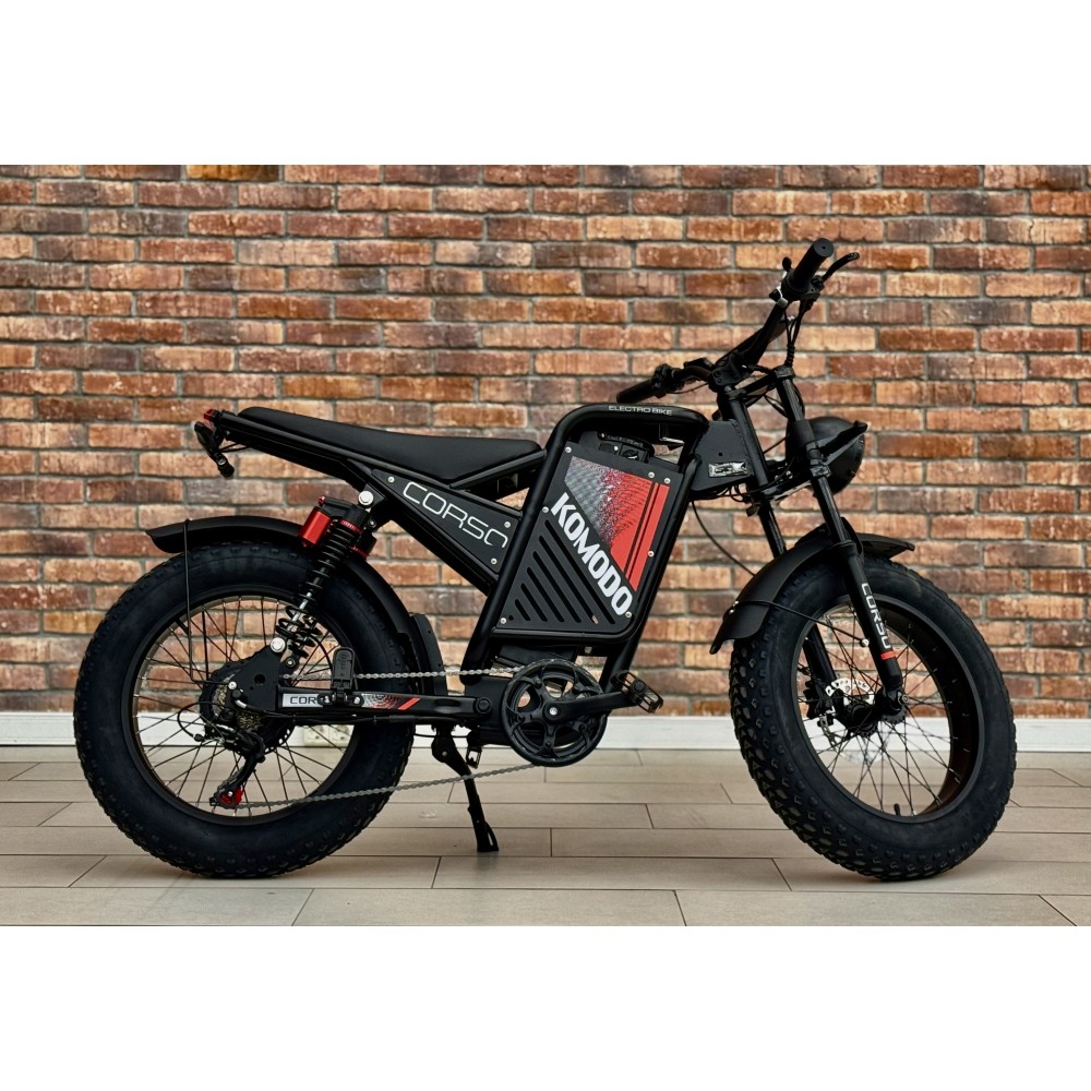 Електрофетбайк Corso Komodo KM-77790 1000W 48V/18Ah 20" LCD дисплей, Shimano 7 швидкостей