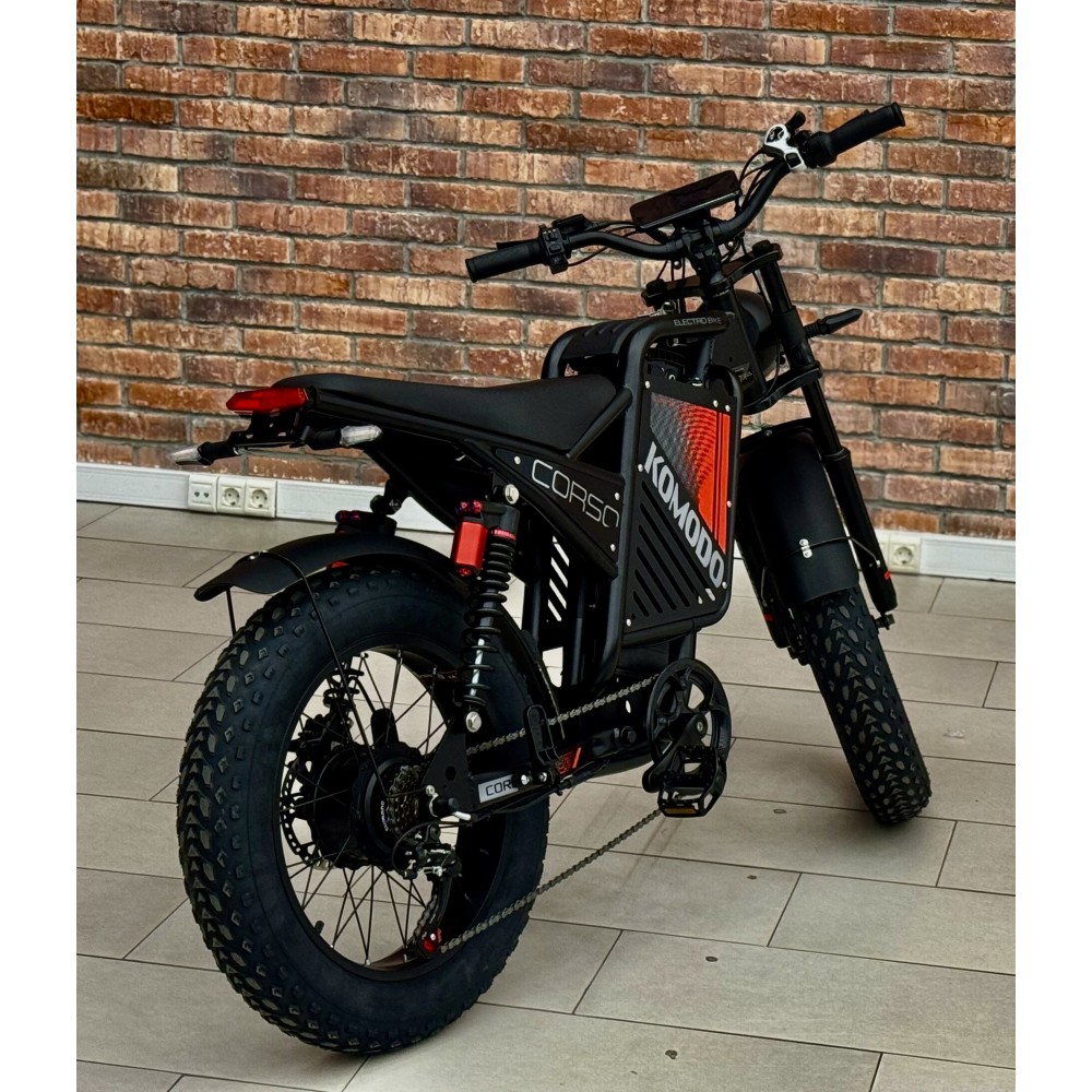 Електрофетбайк Corso Komodo KM-77790 1000W 48V/18Ah 20" LCD дисплей, Shimano 7 швидкостей