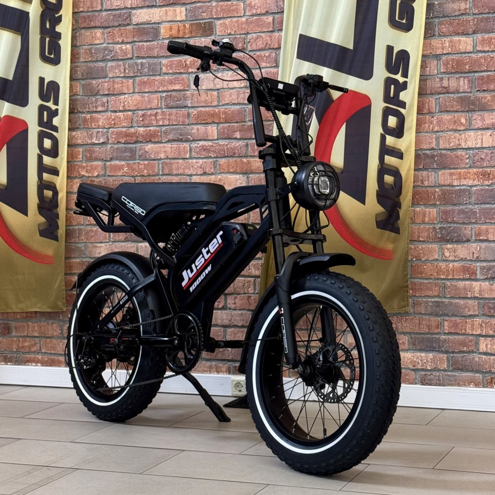 Електрофетбайк Corso Juster J-40524 1000W 48V/18Ah 20" Shimano 7 швидкостей LCD дисплей гідравлічні гальма