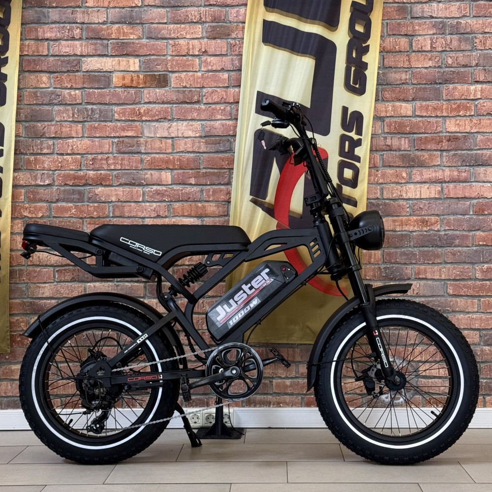 Електрофетбайк Corso Juster J-40524 1000W 48V/18Ah 20" Shimano 7 швидкостей LCD дисплей гідравлічні гальма