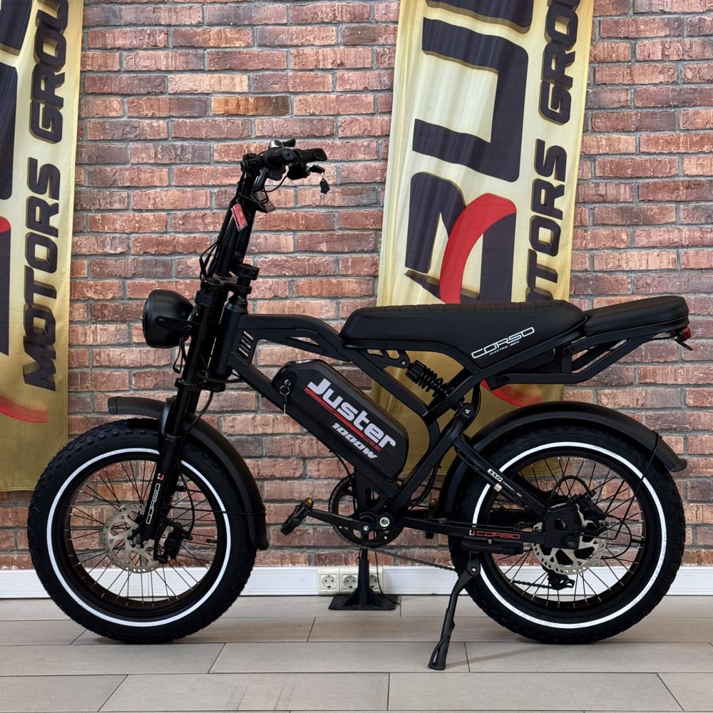 Електрофетбайк Corso Juster J-40524 1000W 48V/18Ah 20" Shimano 7 швидкостей LCD дисплей гідравлічні гальма