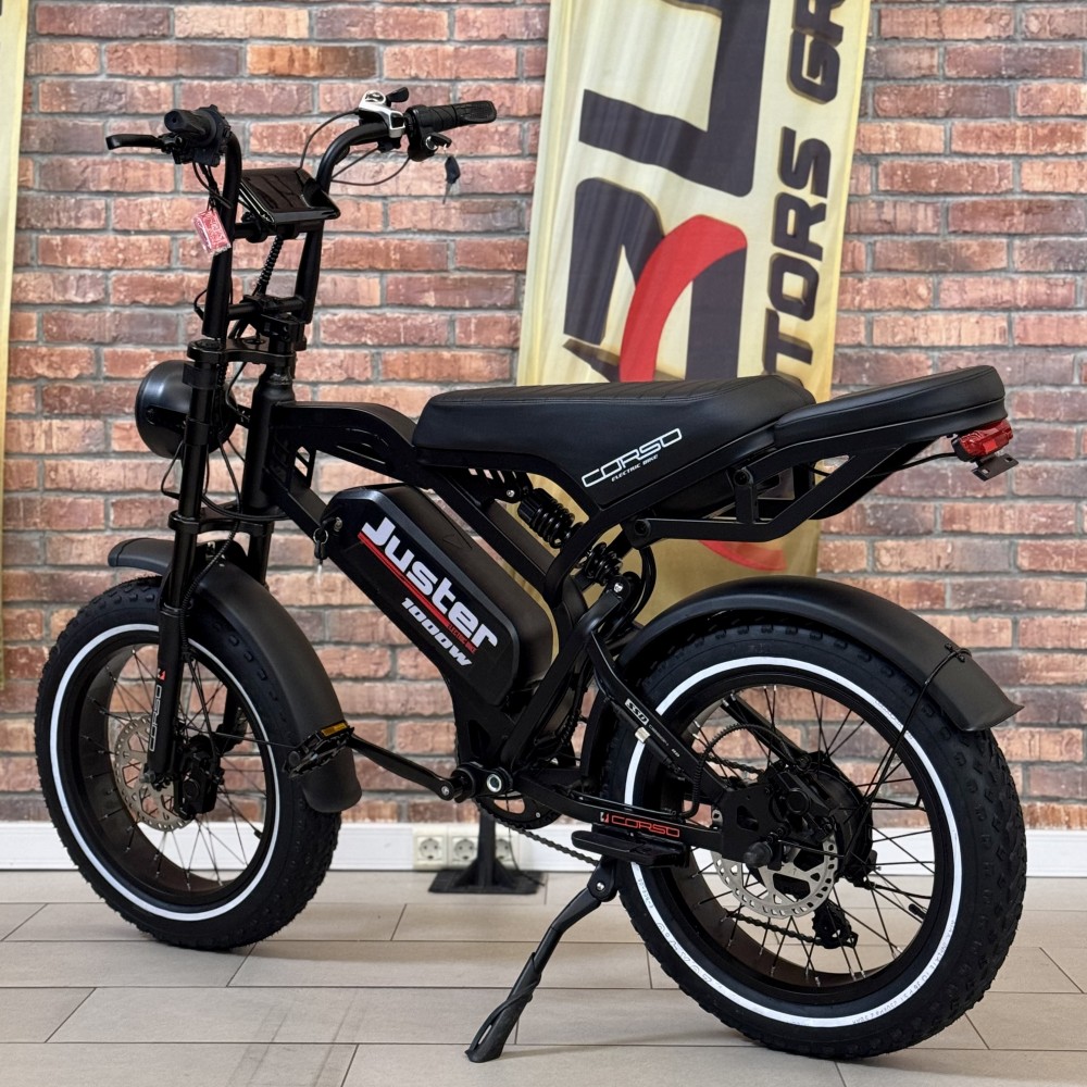 Електрофетбайк Corso Juster J-40524 1000W 48V/18Ah 20" Shimano 7 швидкостей LCD дисплей гідравлічні гальма