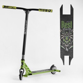 Трюковий самокат Best Scooter 53442 HIC, пеги, алюмінієві диски та дека, анодоване фарбування, колеса 110 мм PU, кермо 60 см