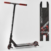 Самокат трюковий Best Scooter CRASH 67839 HIC-система, ПЕГИ, алюмінієві диски і дека, колеса 110 мм PU, кермо 57 см