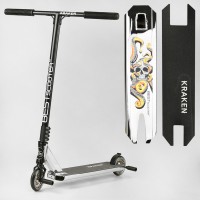 Самокат трюковий Best Scooter Kraken KR-82080 HIC-система, ПЕГИ, алюмінієві диски та дека, анодований, колеса PU 110 мм, кермо 58 см
