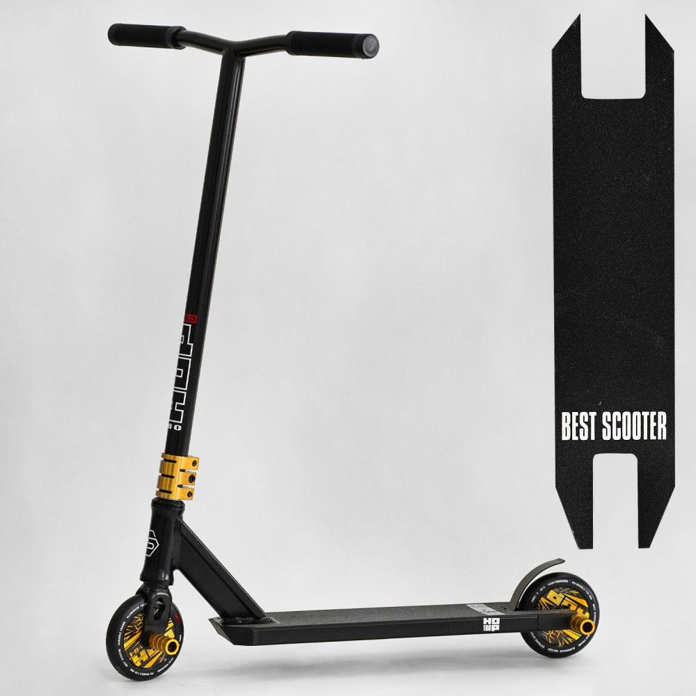 Трюковий самокат Best Scooter HOP N-01801: алюмінієва дека, PU колеса d=120мм, HIC-система, ПЕГИ