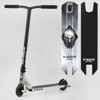 Самокат трюковий Best Scooter Warrior Т-30401 HIC-система, ПЕГИ, алюмінієві диски та дека, колеса PU, d=120 мм, кермо 58 см