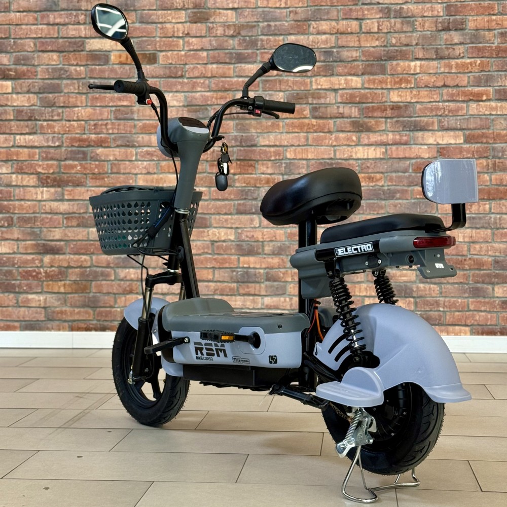 Електромопед Corso RSM RS-30809 500W 48V 20Ah LED фари сигналізація кошик пасажирське місце