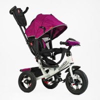 Велосипед триколісний дитячий Best Trike 3390/37-633, надувні колеса (29 см/26 см), керована ручка, фара з USB, пульт і звукові ефекти