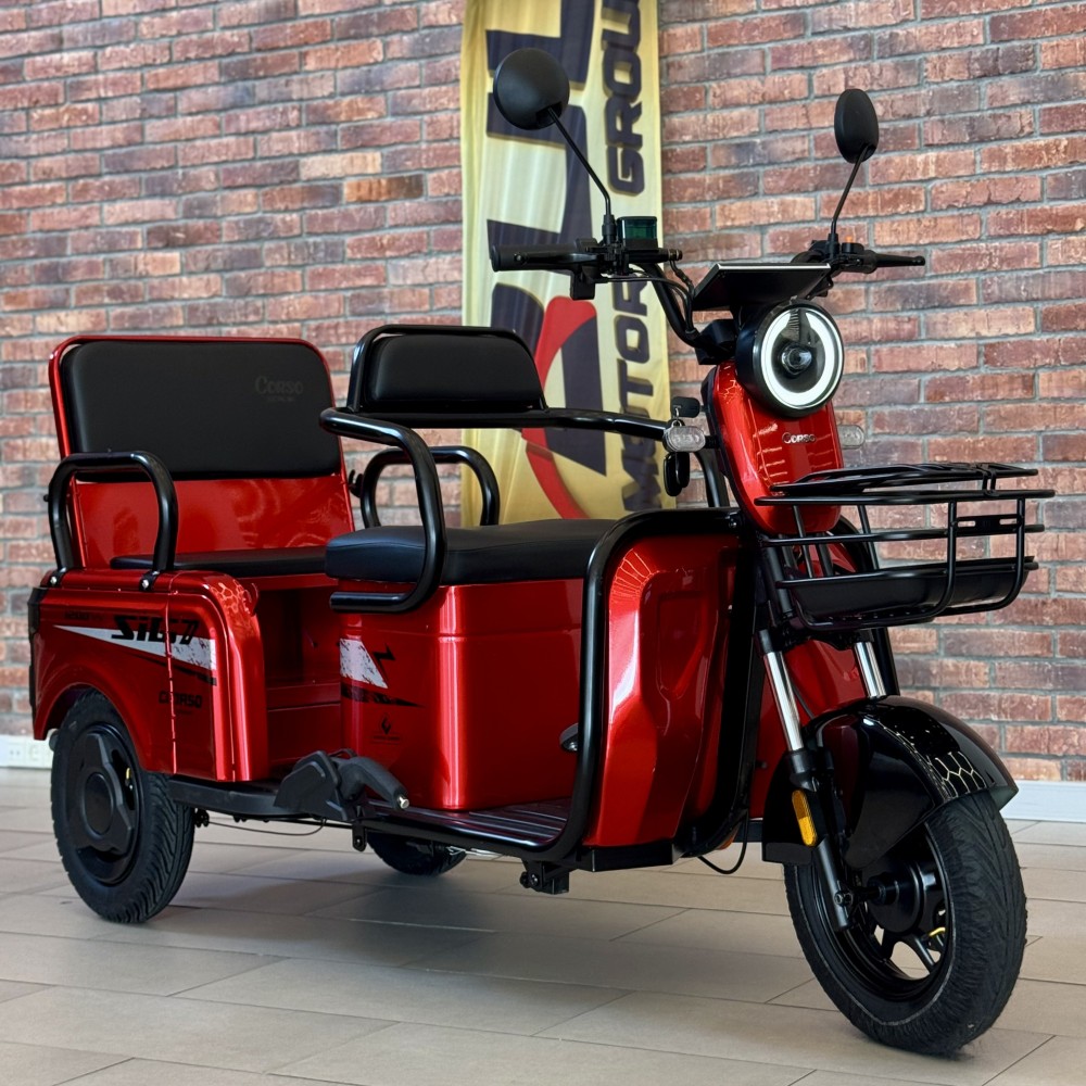 Електричний трицикл Corso SIG-7 SG-447084 двигун 1200W, акумулятор 72V/23Ah, колеса 300-10
