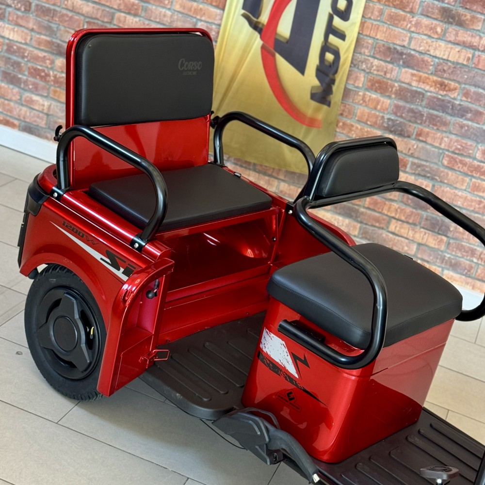 Електричний трицикл Corso SIG-7 SG-447084 двигун 1200W, акумулятор 72V/23Ah, колеса 300-10