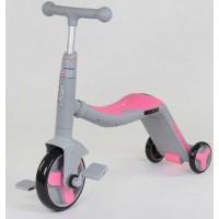 Самокат 3в1 JT 90601 (1) Best Scooter, самокат-велобіг-велосипед, світло, 8 мелодій, колеса PU, переднє колесо d = 20см, задні d = 11см