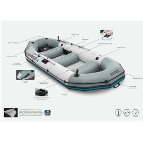 Intex Човен 68376 NP "MARINER 4" Чотиримісний, Розмір:328x145x48 см