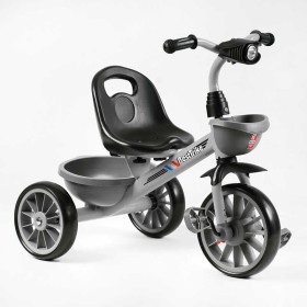 Велосипед 3-х колісний BS-18125 "Best Trike" колеса EVA переднє 12", заднє 10", сталева рама, фара з музикою та світлом, 1 пісня українською та 2 англійською, 2 кошики, в коробці