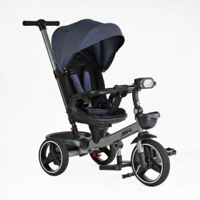Велосипед 9155/303-19 BestTrike "Marco" поворотне сидіння, складне кермо, колеса з прогумованим PU, кошик, телескопічна ручка, фара музична
