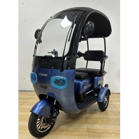 Електротрицикл Corso Terra TR-201040 800W 72V 20Ah з дахом, лобовим склом і дощовиком, 3 місця