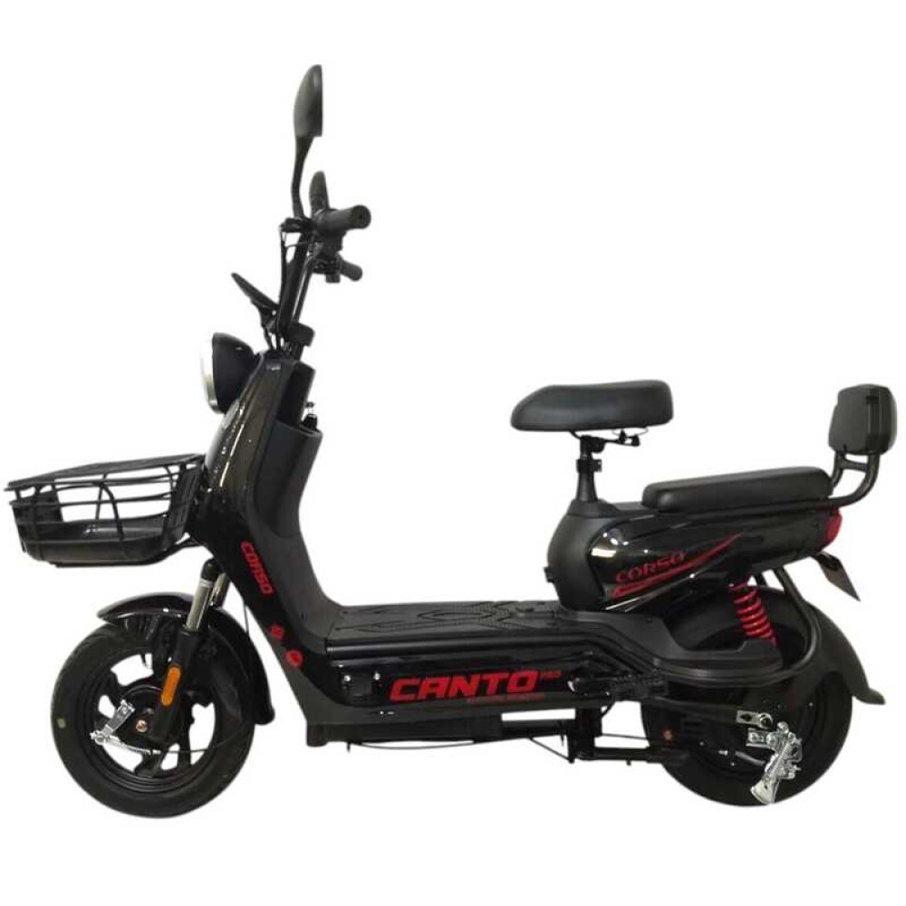 Електромопед Corso Canto CN-107099 500W 48V/20Ah кошик LED фара сигналізація пасажирське місце