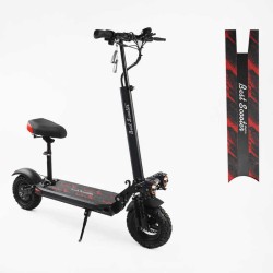 Електросамокат Best Scooter BS-80632 з сидінням 1200W літієвий акумулятор 48V 18Ah надувні колеса 11 дюймів