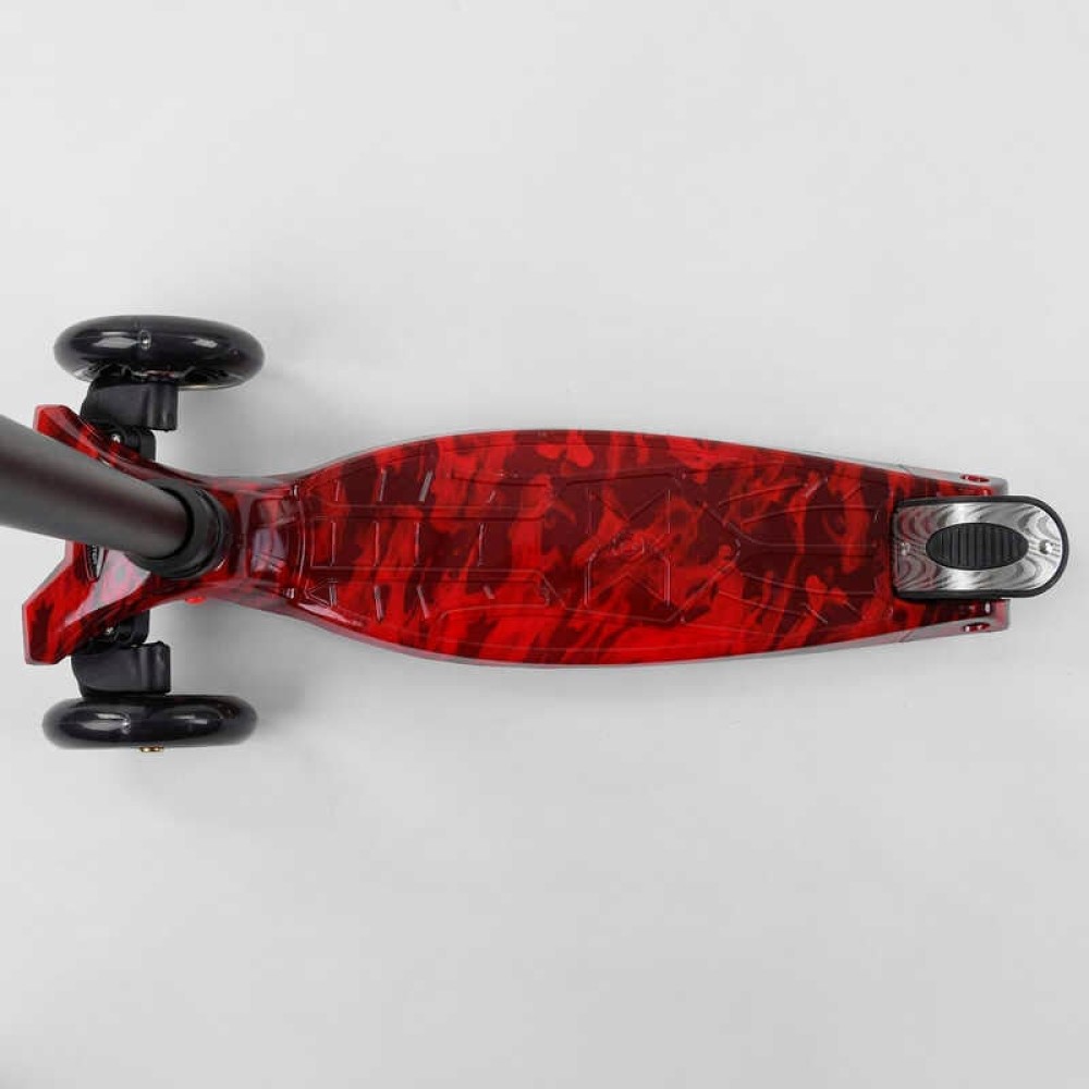 Самокат A 25775/779-1533 "Best Scooter" 4 колеса PU, СВІТЛО, трубка керма алюмінієва, d передніх коліс = 12 см, d задніх коліс = 8 см, в коробці