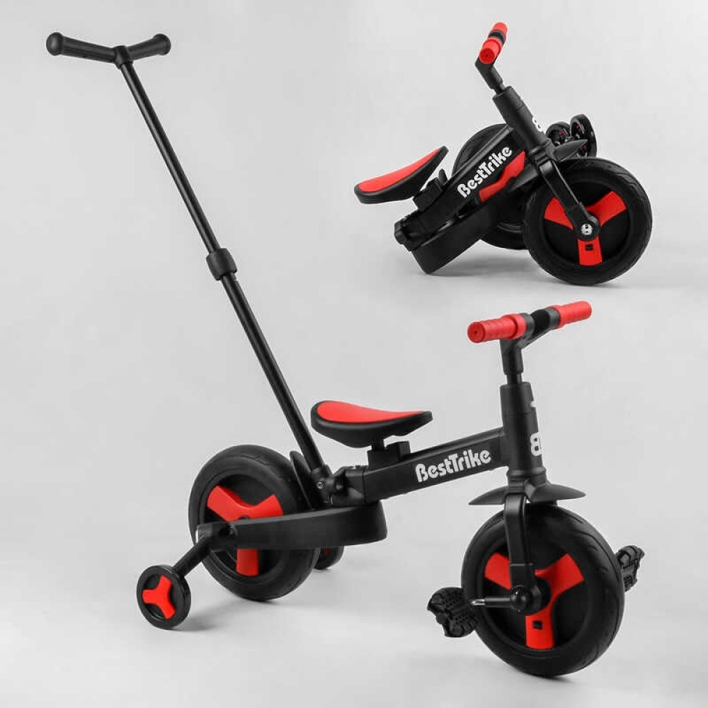 Велосипед-трансформер Best Trike 23031 колеса PU 10'', батьківська ручка, знімні педалі