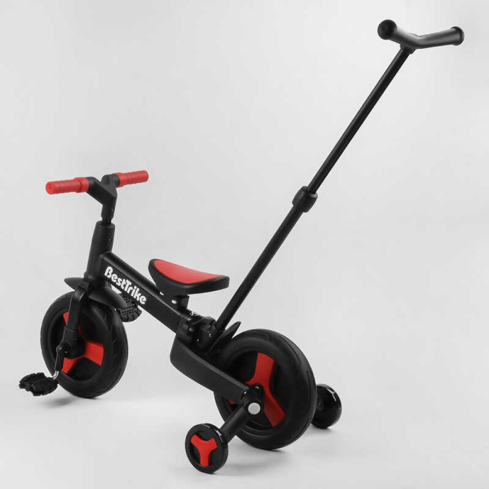 Велосипед-трансформер Best Trike 23031 колеса PU 10'', батьківська ручка, знімні педалі