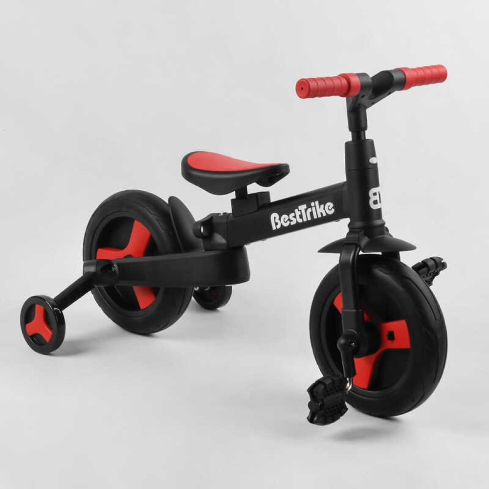 Велосипед-трансформер Best Trike 23031 колеса PU 10'', батьківська ручка, знімні педалі