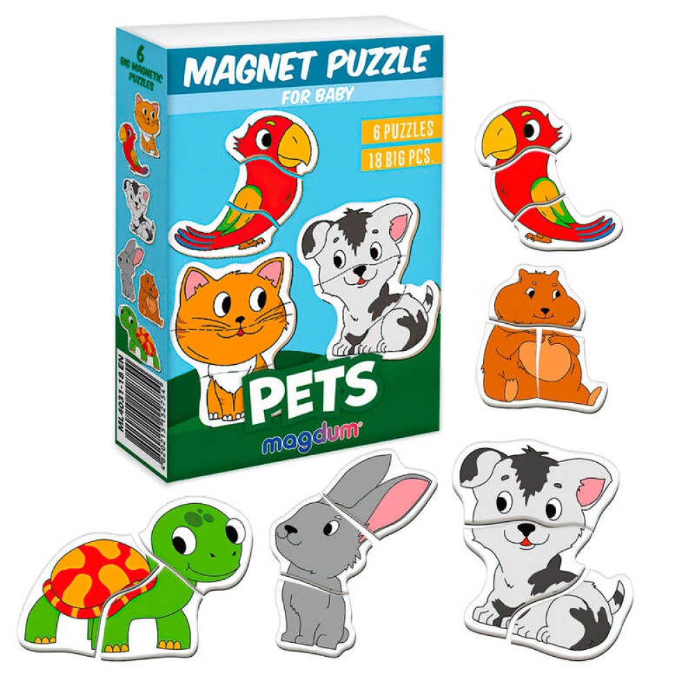 гр Магнітні пазли “Pets” ML4031-34 EN 