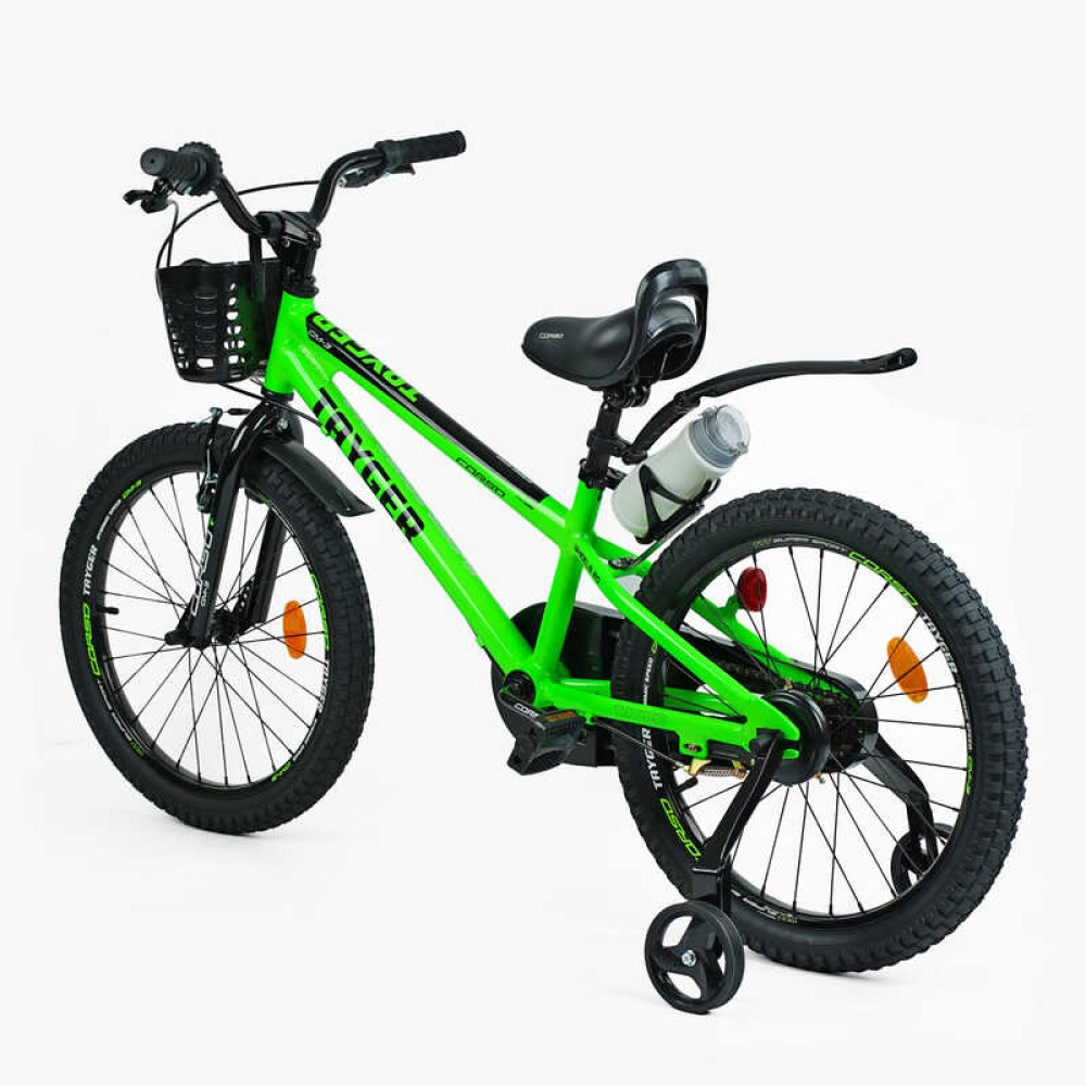 Велосипед 2-х колісний CORSO TAYGER TG-67311 20" алюмінієва рама, ручне гальмо, бічні колеса