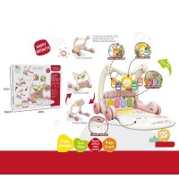 Ходунки 368-45 B (16) 3в1, килимок, музична панель, музика, регулювання гучності, підсвічування, 4 брязкальця, дзеркальце, в коробці