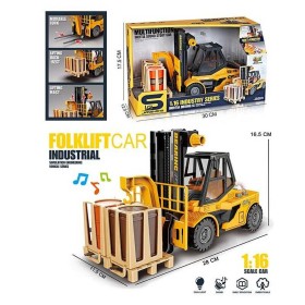 Спецтехніка JS 130 (36/2) "Навантажувач", вантаж, інерція, звук, підсвітка, масштаб 1:16, рухомі елементи, в коробці