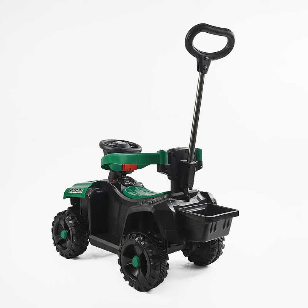 Толокар електричний JOY М-71806 двигун 18W, акумулятор 6V, захисний бампер, батьківська ручка, в коробці