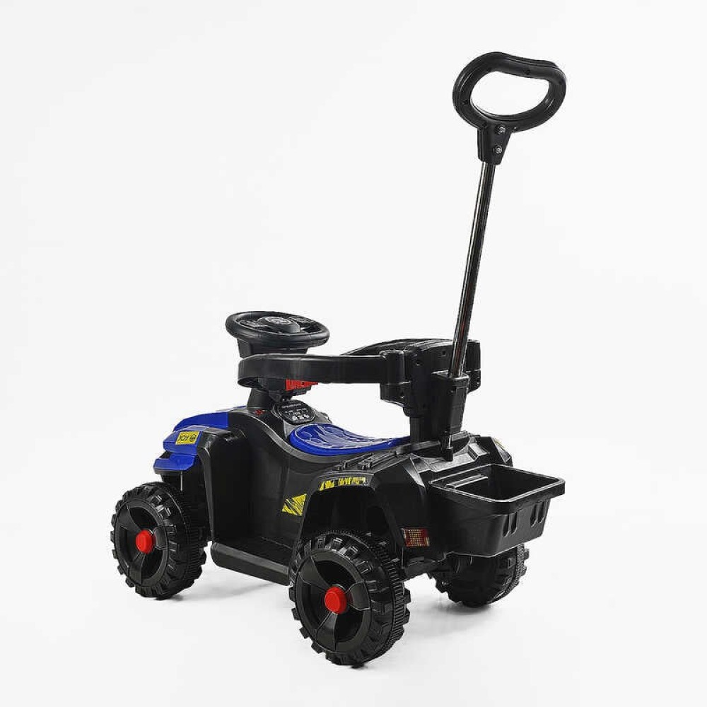 Толокар електричний JOY М-72323 двигун 18W, акумулятор 6V, захисний бампер, батьківська ручка, в коробці