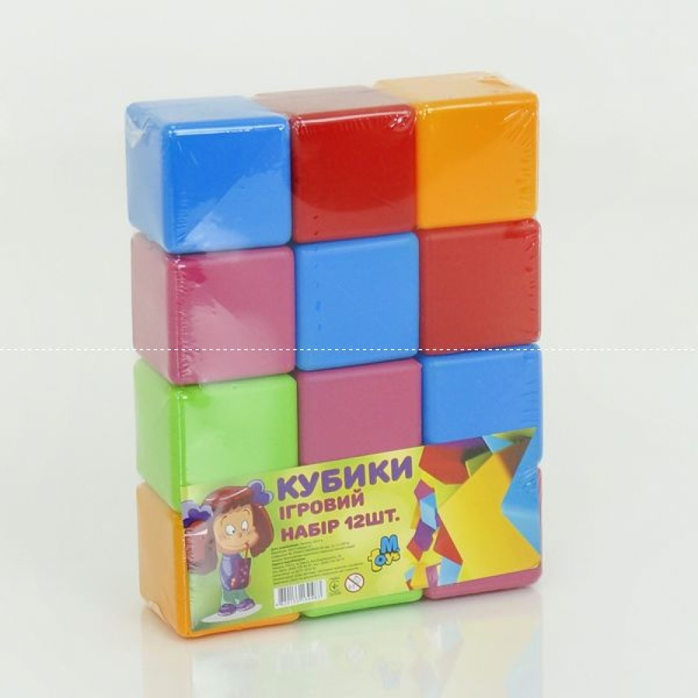 гр Кубики великі 12 шт. 14067 (16) 