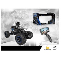 Джип на радіокеруванні LH-C 009 (12) Wi-Fi камера, масштаб 1:16, додаток, акум. 3.7V, пульт 2.4G, USB-кабель, викрутка, амортизація, металопластиковий корпус, гумові шини, тримач для телефону, в коробці