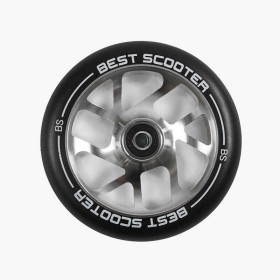 Колесо для трюкового самоката SKL-3963/120 (120) "Best Scooter", колір СРІБЛО, 120 мм PU, підшипник ABEC-9