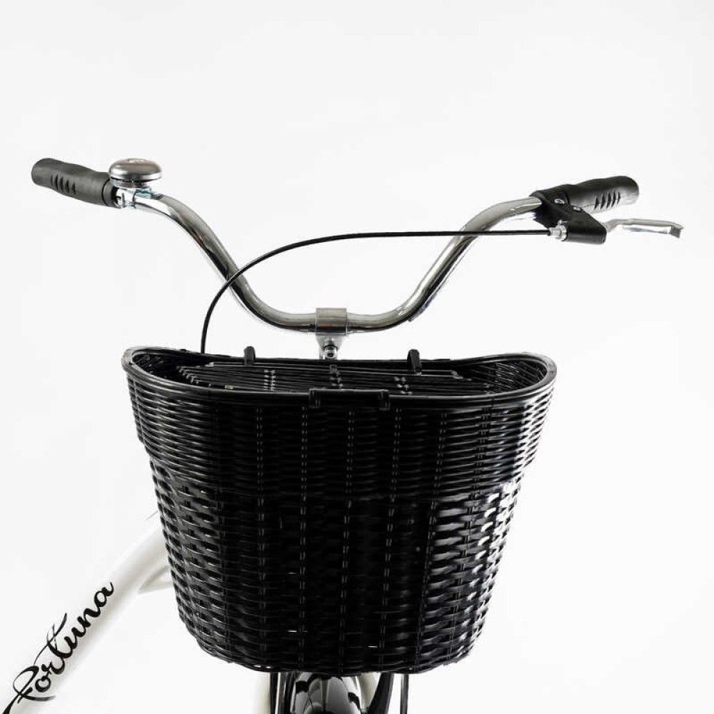 Велосипед міський Corso FORTUNA 28" FR-28006 + КОШИК одношвидкісний, сталева рама 20", корзина, багажник