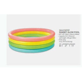 Intex Басейн 56441 NP "Веселка" (6) 4 кільця, розміром 168-45см, обсяг: 780л при наповненні 80, від 3 років