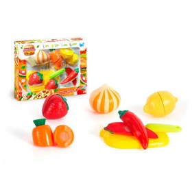 Набір продуктів “Кулінарна фантазія” 22117 (96/2) "WToys", 12 елементів, овочі та фрукти на липучках, дошка для нарізання, ніж, в коробці